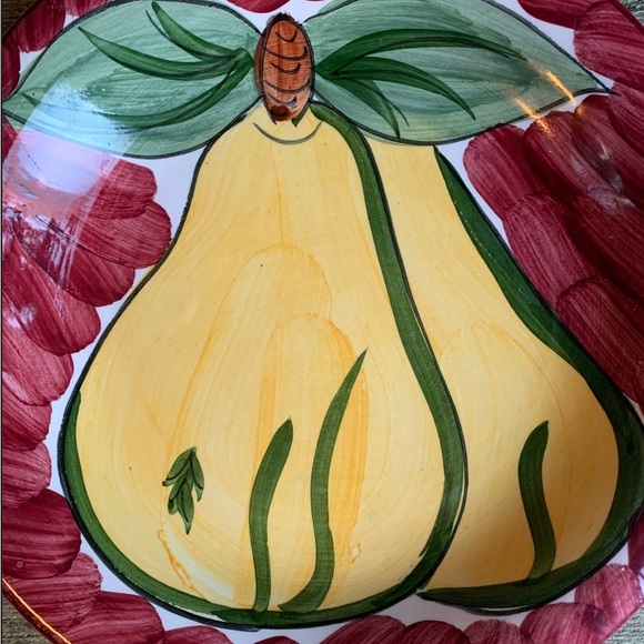 Tabletops Unlimited Fruita de Roma Pear Salad Plate - Picture 7 of 8